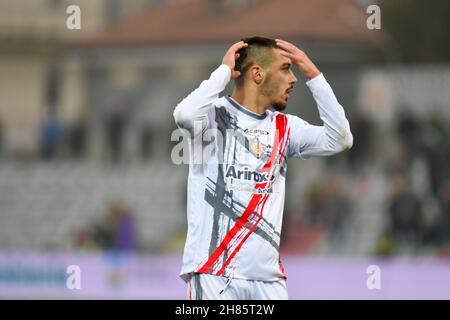 Italien. 27th. November 2021. Wahn Gaetano.während der Serie BKT - 14^ Giornata - Alessandria vs Cremonese. (Bild: © Andrea Amato/Pacific Press via ZUMA Press Wire) Stockfoto