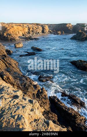 Glass Beach, Fort Bragg, Mendocino County, Kalifornien, USA Stockfoto