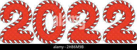 Frohes neues Jahr 2022. Titelbild des Geschäftstagebuchs für 2022 Stock Vektor