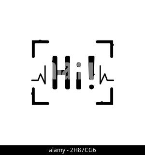 Symbol für die Farblinie der Spracherkennung. Piktogramm für Webseite, mobile App, Promo. UI UX GUI Design-Element. Bearbeitbare Kontur. Stock Vektor