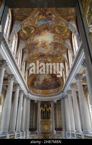 Chapelle du Chateau de Versailles. Stockfoto