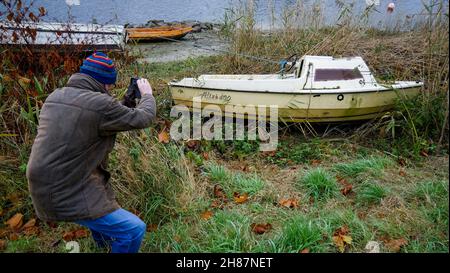 Saint-Valery-sur-Somme, Somme, Hauts-de-France, Picardie, Nordwestfrankreich Stockfoto