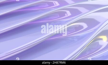 Trend Farbe moderne Welle hypnotische digitale Tapete Design intro 3D Render Stockfoto