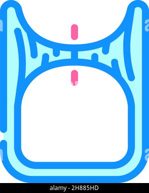 Vektorgrafik mit Symbolen für Schneckenlöcher Stock Vektor