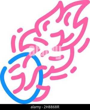 Abbildung des Symbols für Bolidbrennfarben Stock Vektor