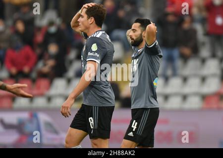 Alessandria, Italien. 27th. November 2021. Wahn Alessandriauring the Serie BKT - 14^ Giornata - Alessandria vs Cremonese. (Foto: Andrea Amato/Pacific Press/Sipa USA) Quelle: SIPA USA/Alamy Live News Stockfoto