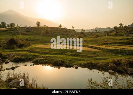 Verschiedene Ansichten von Palampur, Himachal Stockfoto