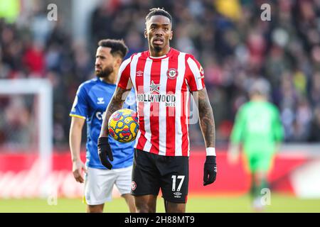 London, Großbritannien. 28th. November 2021. Ivan Toney von Brentford während des Spiels der Premier League im Brentford Community Stadium, London. Bildnachweis sollte lauten: Kieran Cleeves/Sportimage Kredit: Sportimage/Alamy Live News Stockfoto