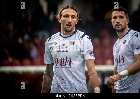 Di Chiara Gianluca (Reggina) Porträt während Benevento Calcio vs Reggina 1914, Italienisches Fußballspiel der Serie B in Benevento, Italien, November 27 2021 Stockfoto