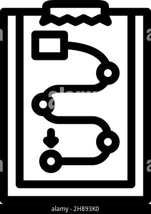 Abbildung der Symbole für die Logistikdienstüberwachung Stock Vektor