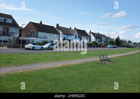 Cliff Top Walk Penarth-Tals von Glamorgan Stockfoto