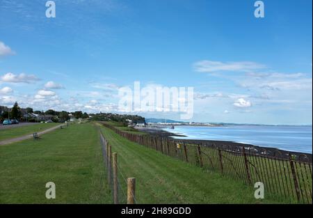 Cliff Top Walk Penarth-Tals von Glamorgan Stockfoto