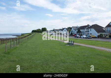 Cliff Top Walk Penarth-Tals von Glamorgan Stockfoto