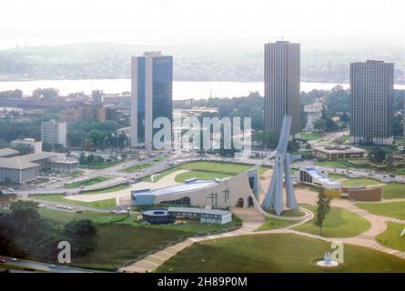 Abidjan, Côte d'Ivoire - Cathédrale Saint-Paul, Oktober 1986 Stockfoto