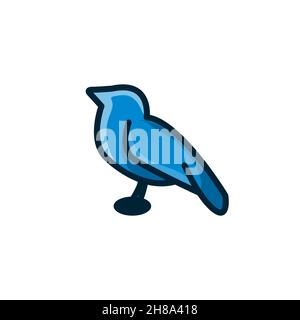 Vogel bunte Symbol Vektor-Illustration Stock Vektor