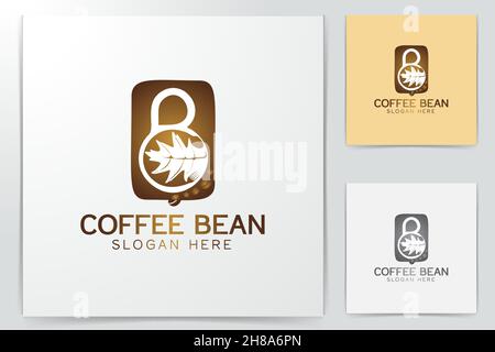 Buchstabe B, Gabel, Löffel, Tasse Kaffee, Coffee shop Logo Designs Inspiration isoliert auf weißem Hintergrund Stock Vektor