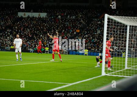 Madrid, Spanien. 28th. November 2021. Lopetegui während der LaLiga Santander Runde 15 gegen den FC Sevilla in Santiago Bernabeu. (Foto: Ivan Abanades Medina Credit: CORDON PRESS/Alamy Live News Stockfoto