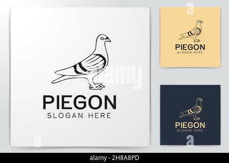 Taube Logo Design Stock Vektor