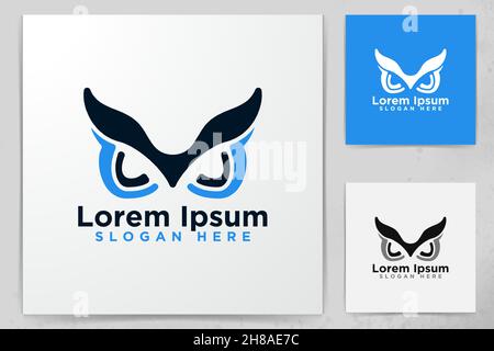 Eule Logo Designs, Vektor, Abbildung Stock Vektor