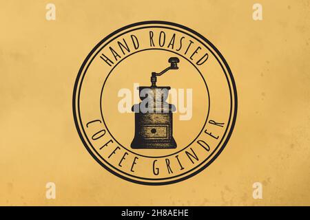 Coffee Rösted Shop Logo Design Inspiration Stock Vektor