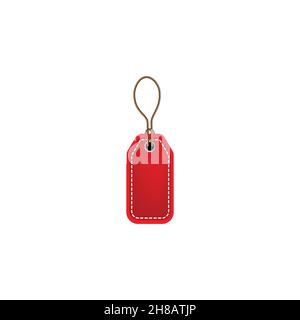 Rotes, leeres Symbol für Preisschilder. Vektor Illustration Stil ist flach ikonischen Symbol, rote Farbe. Entwickelt für Websites und Software-Schnittstellen Stock Vektor