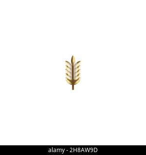 Ideen für das Logo von Weizen, Getreide und Landwirtschaft. Inspiration Logo Design. Darstellung Des Vektor-Vorlagenbildes. Isoliert Auf Weißem Hintergrund Stock Vektor