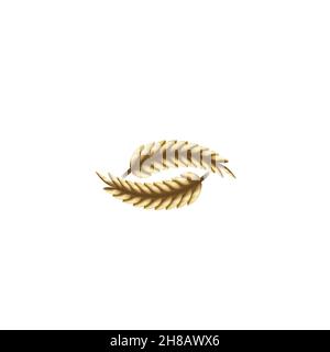 Ideen für das Logo von Weizen, Getreide und Landwirtschaft. Inspiration Logo Design. Darstellung Des Vektor-Vorlagenbildes. Isoliert Auf Weißem Hintergrund Stock Vektor