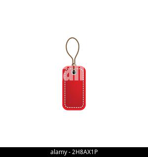 Rotes, leeres Symbol für Preisschilder. Vektor Illustration Stil ist flach ikonischen Symbol, rote Farbe. Entwickelt für Websites und Software-Schnittstellen Stock Vektor