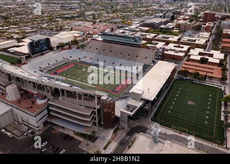 Stadion auf dem Campus der University of Arizona in Tucson. Stockfoto