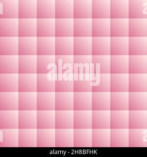 Rosa geometrisches 3D-Würfel-Muster. Abstrakter Hintergrund. Stock Vektor