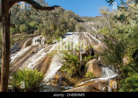 Lower Eurobin Falls, Mt Buffalo, Victoria, Australien Stockfoto