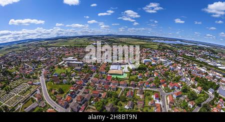 Gunzenhausen am Altmühlsee ist ein staatlich anerkannter Ferienort im westlichen Mittelfranken. Stockfoto