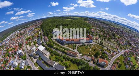 Gunzenhausen am Altmühlsee ist ein staatlich anerkannter Ferienort im westlichen Mittelfranken. Stockfoto