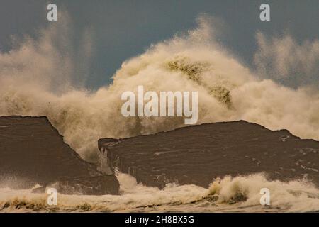 Landschaft der asturischen Küste - Cabo de San Antonio Stockfoto