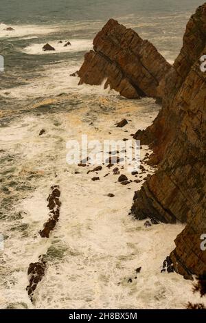 Landschaft der asturischen Küste - Cabo de San Antonio Stockfoto