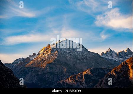 Hafen von Gargantes in Villanueva de Oscos. Stockfoto