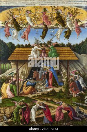 Sandro Botticelli, Mystische Geburt, 1500, Öl auf Leinwand, Nationalgalerie, London, Großbritannien. Stockfoto