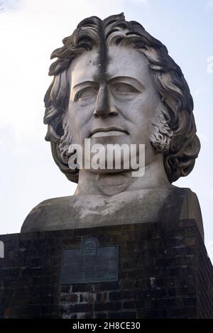 Büste von Joseph Paxton, Crystal Palace Park, London, England, Großbritannien Stockfoto