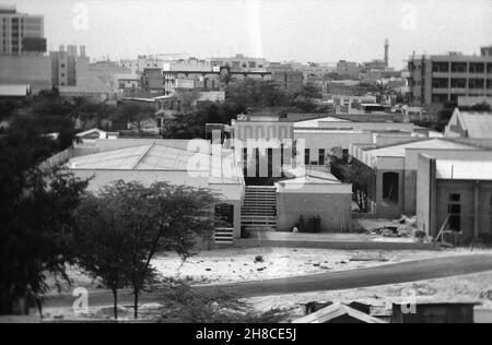 Dubai - vom Claridge Hotel, 24th. März 1976 Stockfoto