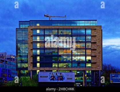 Wellbar Central Bürogebäude auf Gallowgate Newcastle upon Tyne Stockfoto
