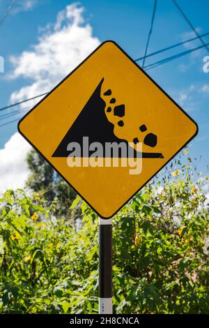 Sri Lanka, La Province d'Uva, Uva Province, Uva Province, panneau de signalisation, Verkehrszeichen, Verkehrszeichen Stockfoto