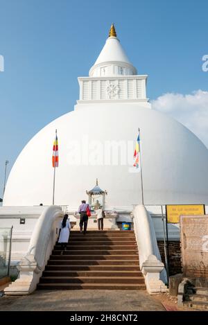 Sri Lanka, Provinz Uva, Kataragama, ville, Staadt, Stadt, Kiriweher Tempel, Tempel, bouddhiste, buddhistischer Tempel, Buddhistischer Tempel Stockfoto