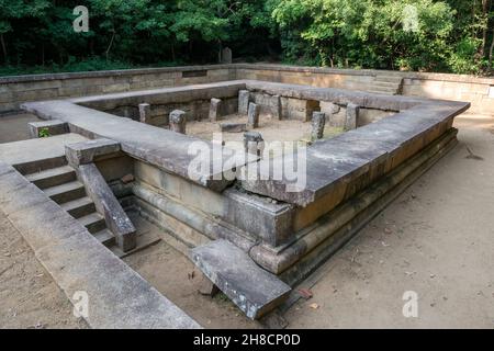 Sri Lanka, Province Centrale, Zentral Provinz, Centrale Province, Ritigala est une montagne du Centre du Sri Lanka qui abrite un ancien monastère boud Stockfoto