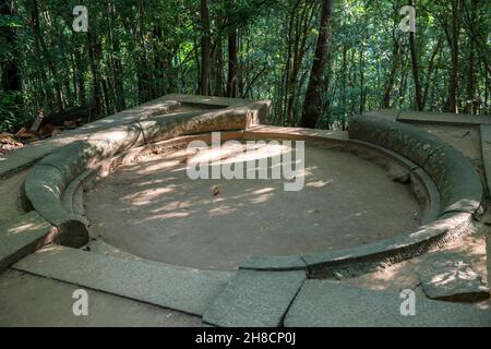 Sri Lanka, Province Centrale, Zentral Provinz, Centrale Province, Ritigala est une montagne du Centre du Sri Lanka qui abrite un ancien monastère boud Stockfoto