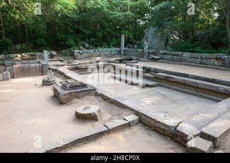 Sri Lanka, Province Centrale, Zentral Provinz, Centrale Province, Ritigala est une montagne du Centre du Sri Lanka qui abrite un ancien monastère boud Stockfoto