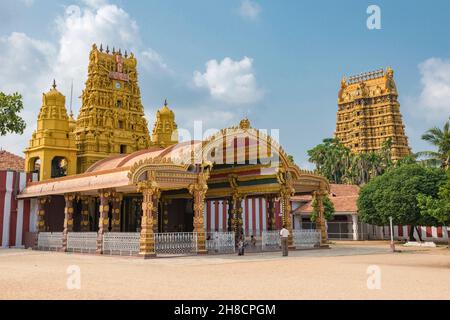 Sri Lanka, Northern Province, Province du Nord, Nördliche Provinz, Jaffna, Nallur Kandaswamy Kovil Tempel Stockfoto
