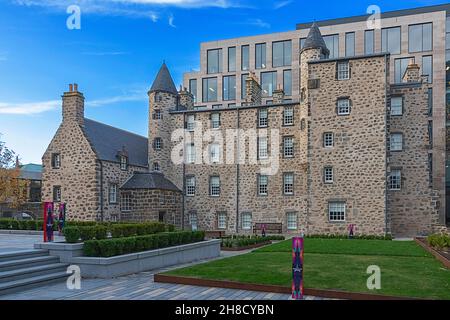 ABERDEEN CITY SCOTLAND PROVOST SKENE'S HAUS IN MEHLMÜHLENSTRASSE Stockfoto