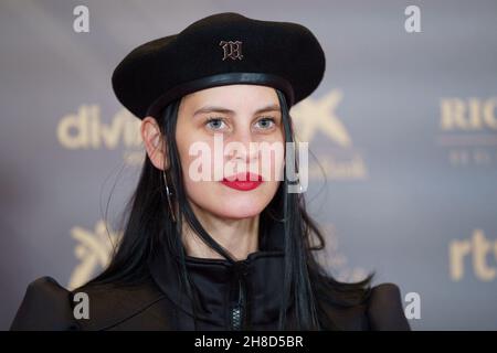 Madrid, Spanien. 29th. November 2021. Milena Smit nimmt an der Lesung der Nominierten der Goya Awards 36th in Madrid Teil. (Foto: Atilano Garcia/SOPA Images/Sipa USA) Quelle: SIPA USA/Alamy Live News Stockfoto