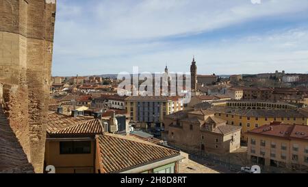 Bischofspalast Tarazona Spanien Stockfoto