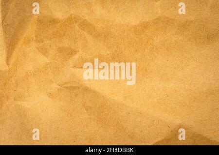 Alte Papiertextur grungen. Kraft und braun. Abstrakter Vintage- und Retro-Hintergrund. Liebesbriefdesign Stockfoto